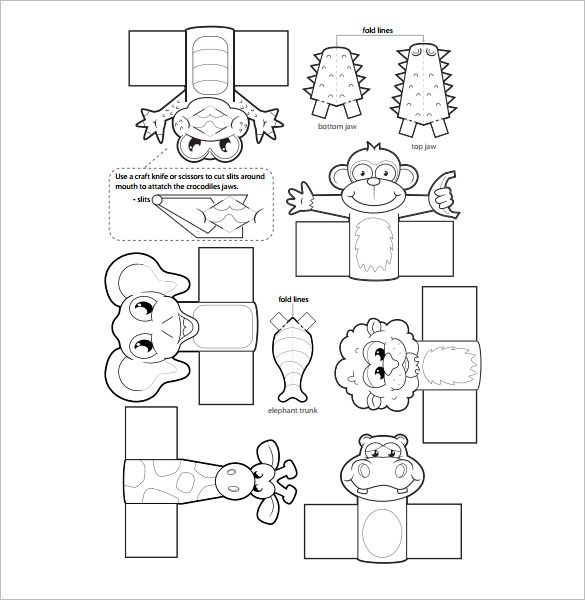 Finger Puppet Template - KibrisPDR