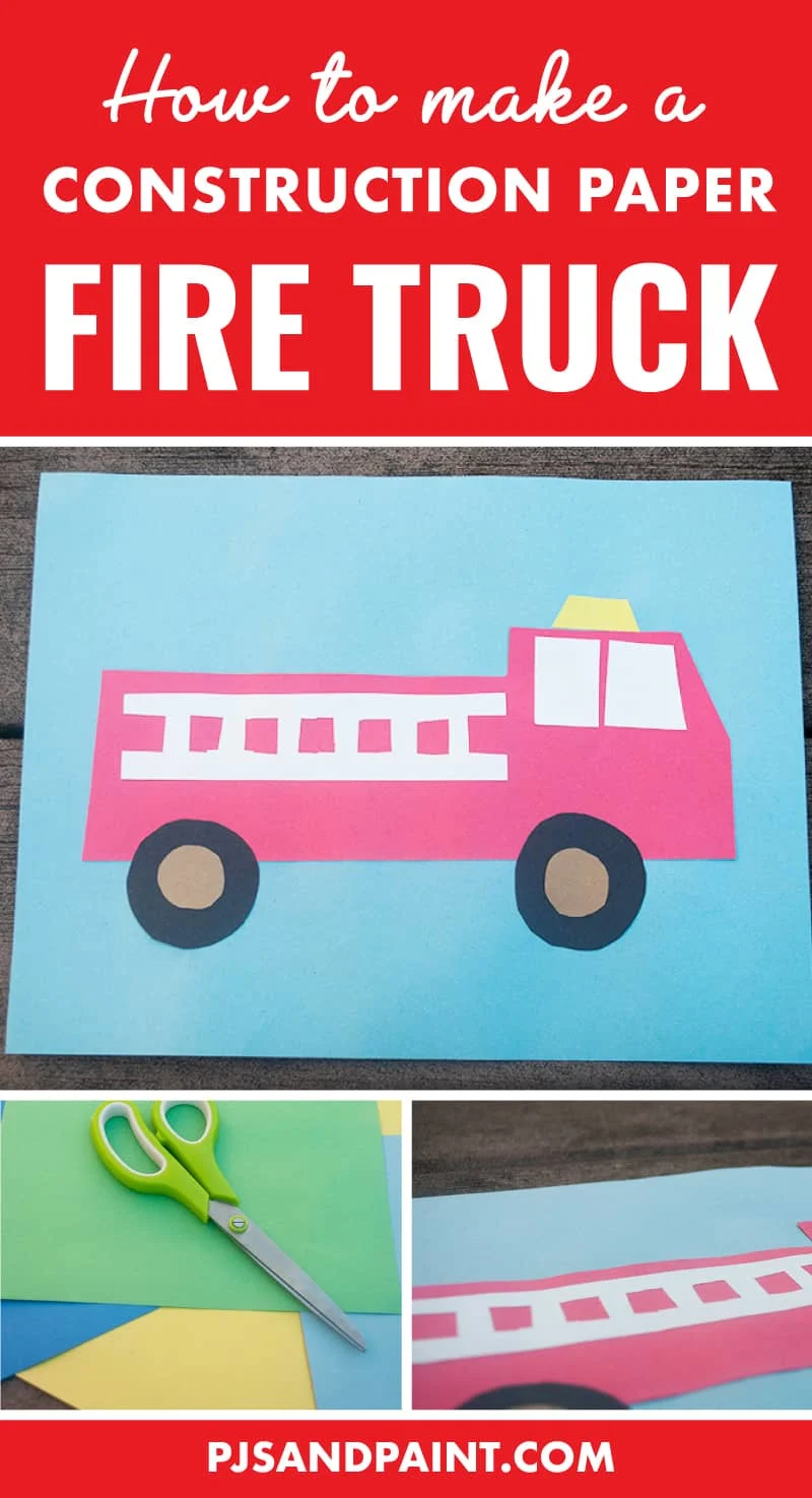 Detail Fire Truck Craft Template Nomer 11