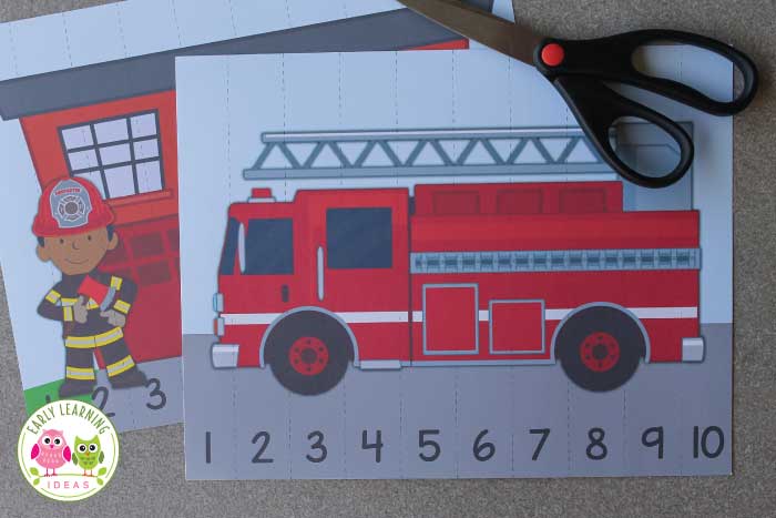 Detail Fire Truck Craft Template Nomer 17