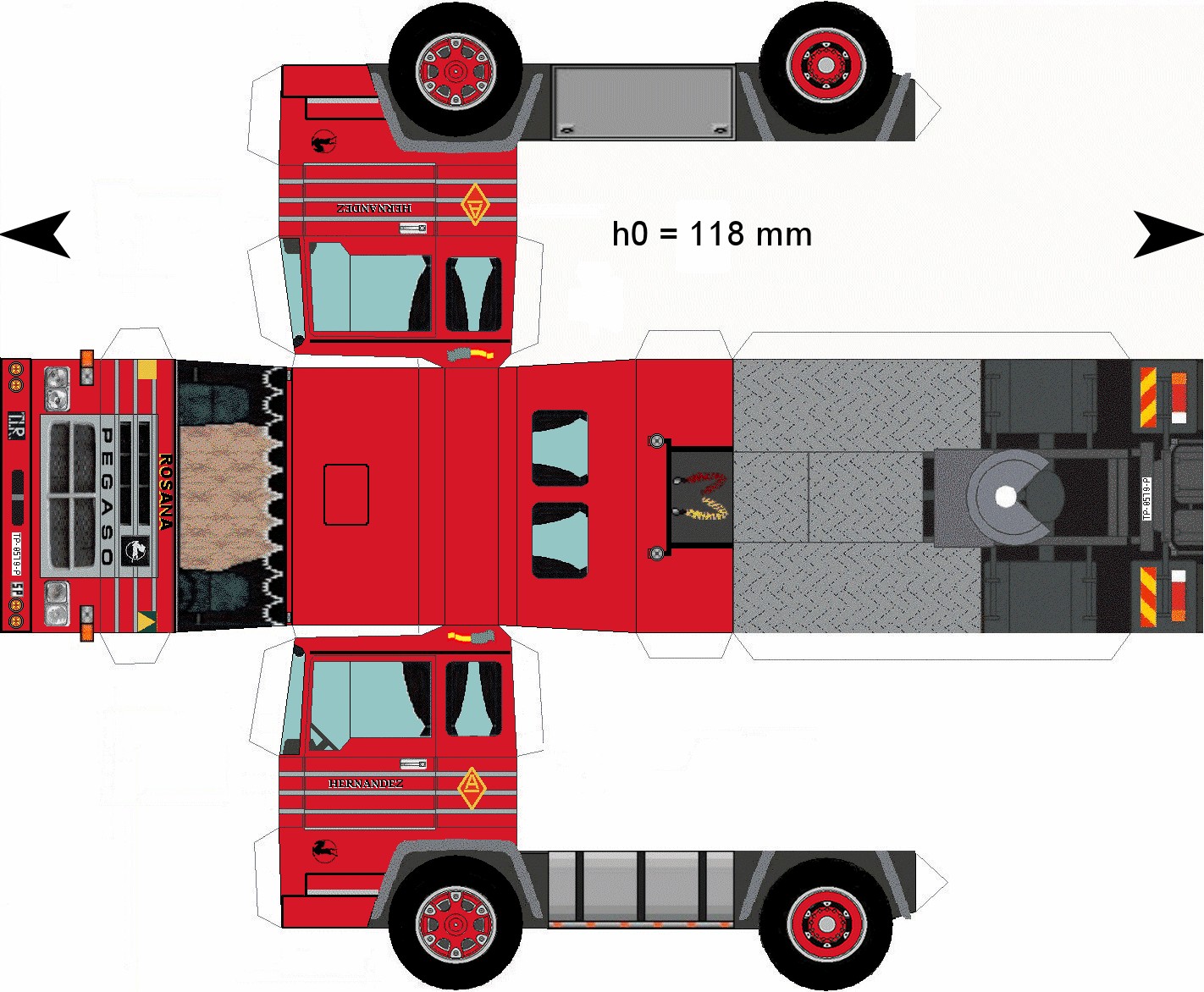 Detail Fire Truck Craft Template Nomer 26