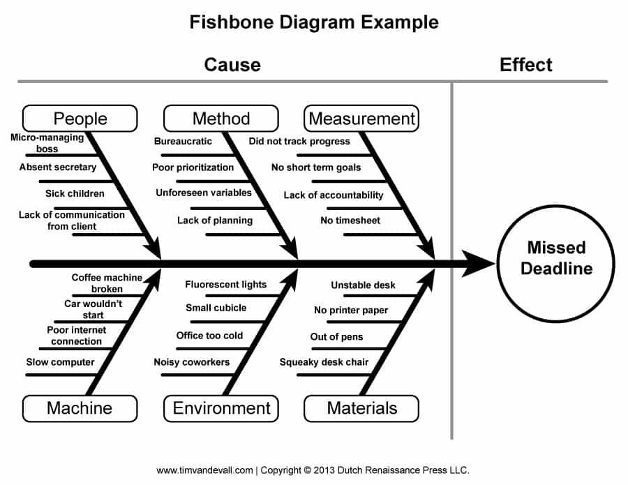 Detail Fishbone Diagram Template Nomer 20