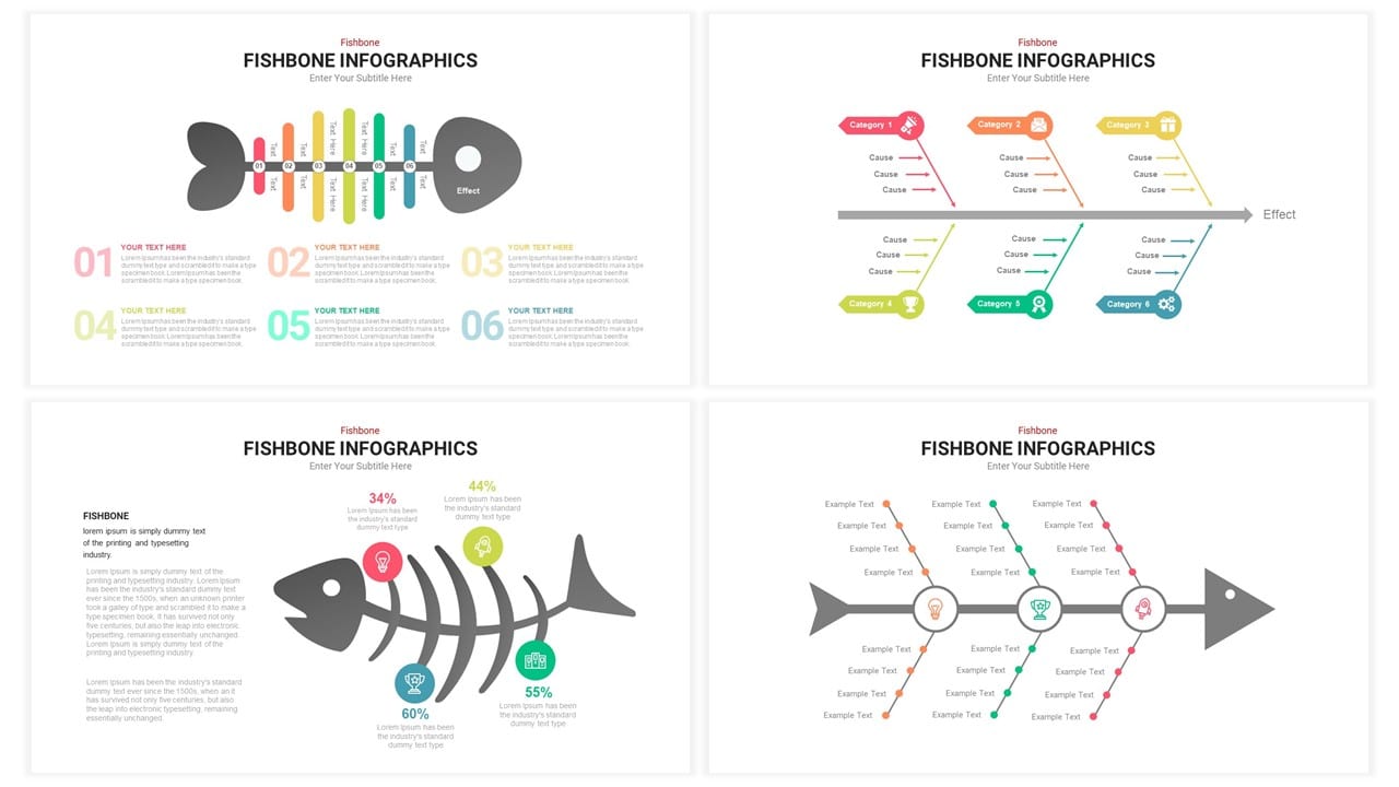 Detail Fishbone Diagram Template Powerpoint Nomer 44