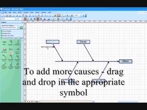 Detail Fishbone Diagram Template Visio Nomer 10