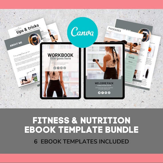 Detail Fitness Ebook Template Nomer 13