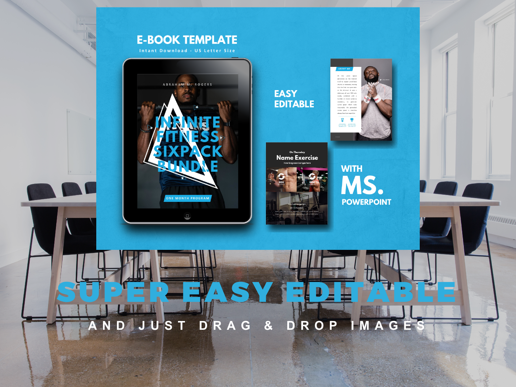 Detail Fitness Ebook Template Nomer 30