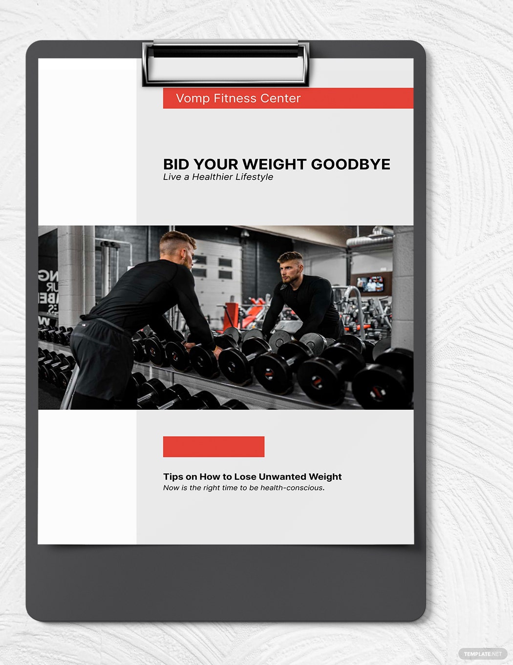 Detail Fitness Ebook Template Nomer 34