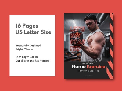 Detail Fitness Ebook Template Nomer 47