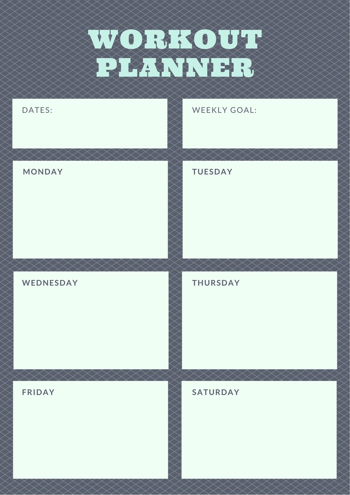 Detail Fitness Training Schedule Template Nomer 22
