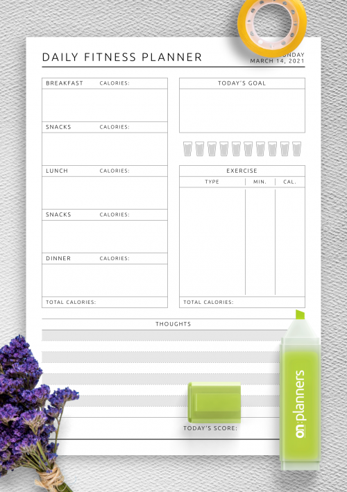Detail Fitness Training Schedule Template Nomer 23