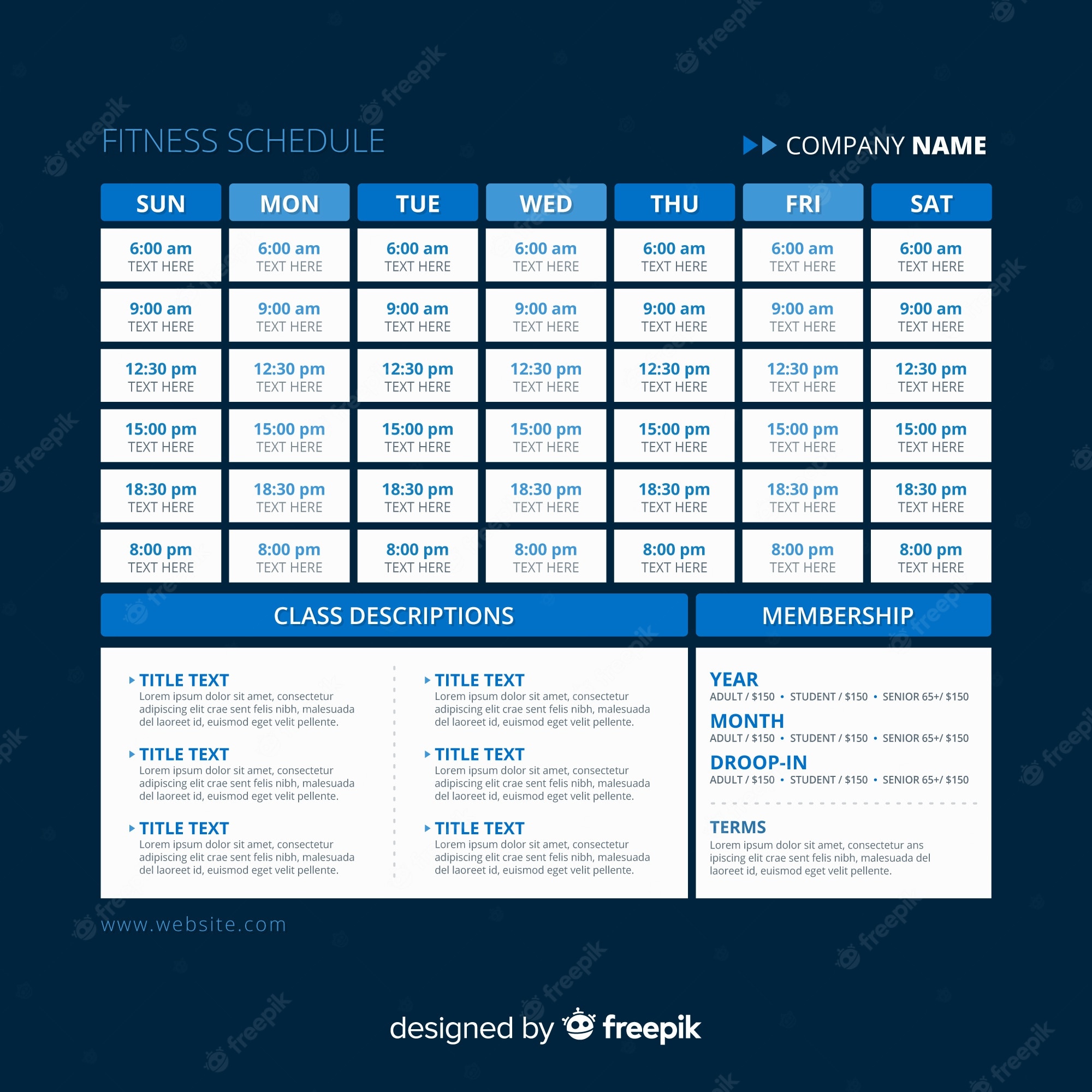 Detail Fitness Training Schedule Template Nomer 42