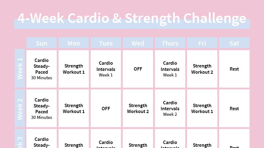 Detail Fitness Training Schedule Template Nomer 43
