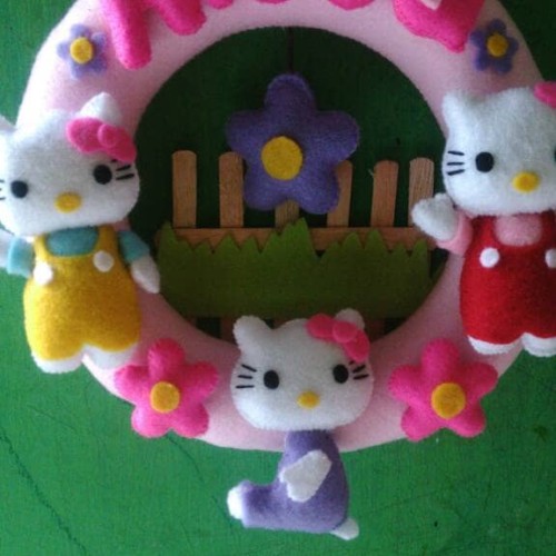 Detail Flanel Hello Kitty Nomer 25