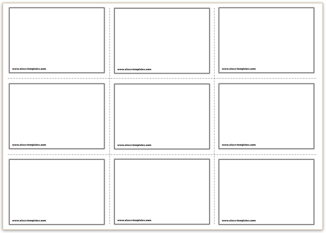 Flash Card Template - KibrisPDR