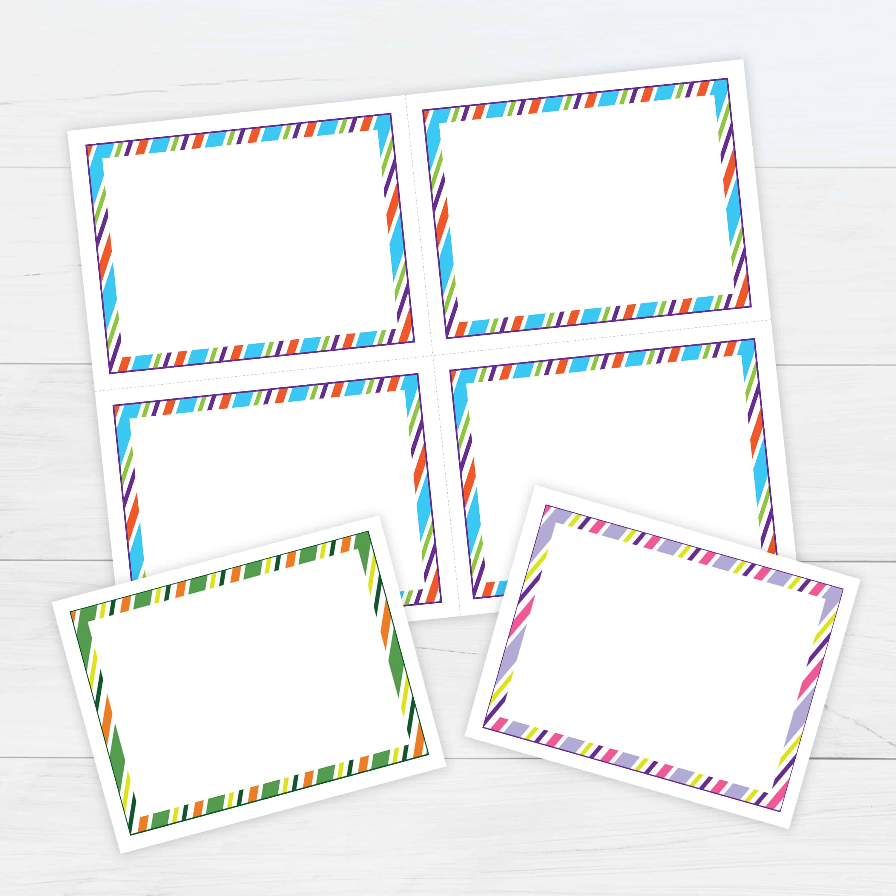 Detail Flash Card Template Nomer 40