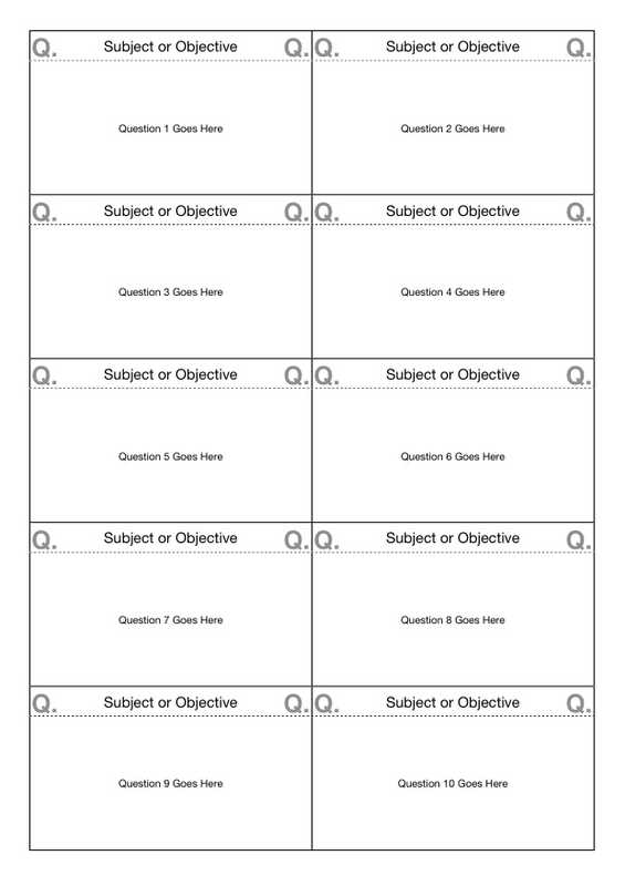 Detail Flash Card Template Nomer 45