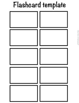 Detail Flash Card Template Nomer 10