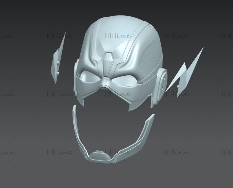 Detail Flash Helmet Template Nomer 49