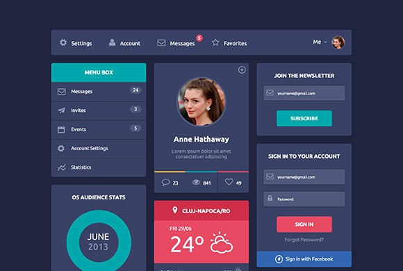 Flat Css Template - KibrisPDR