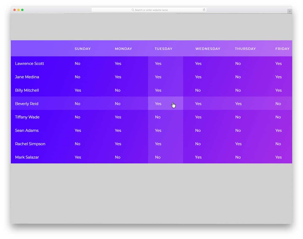 Detail Flat Css Template Nomer 41