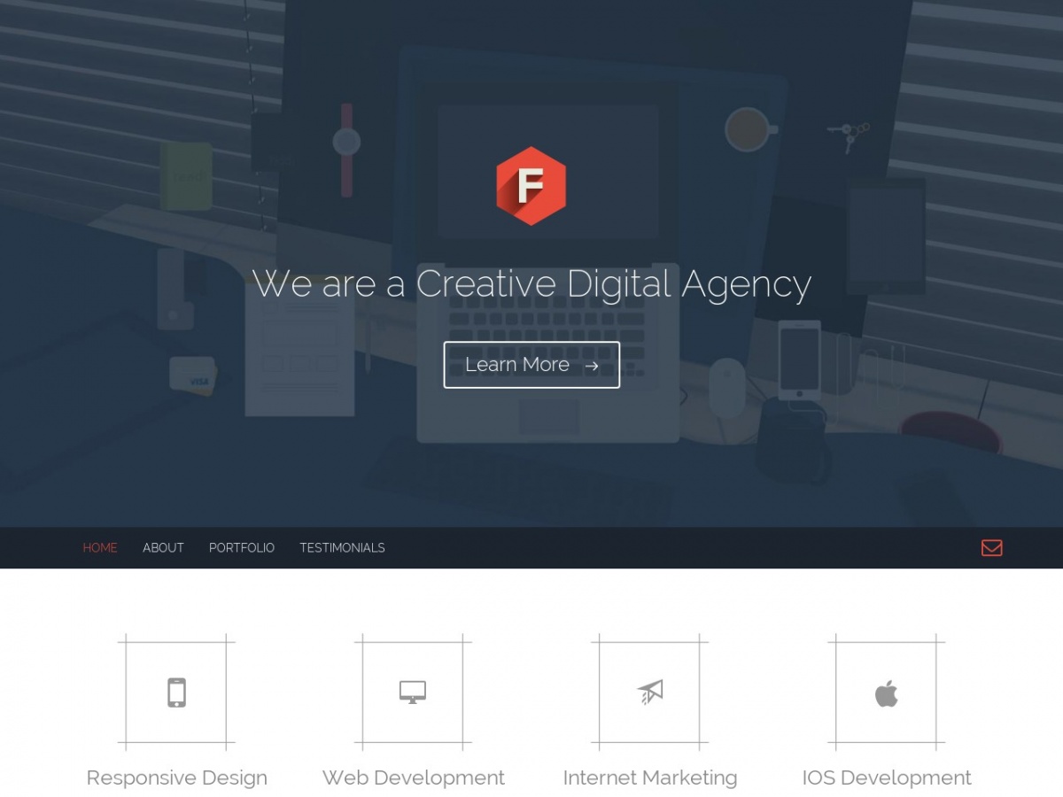 Detail Flat Css Template Nomer 45