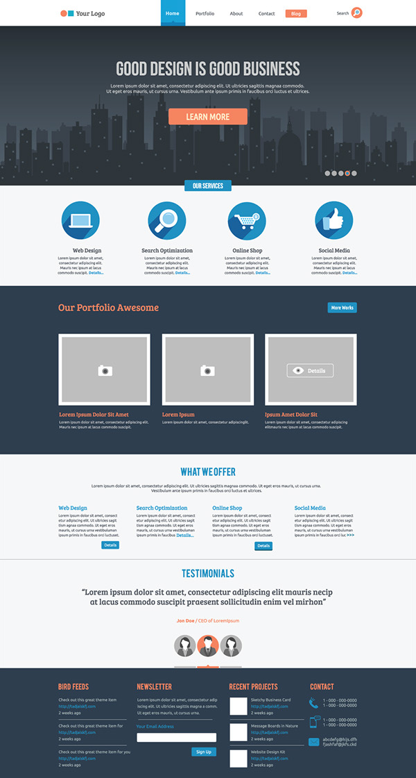 Detail Flat Ecommerce Template Nomer 3