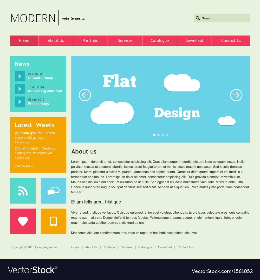 Detail Flat Ecommerce Template Nomer 21