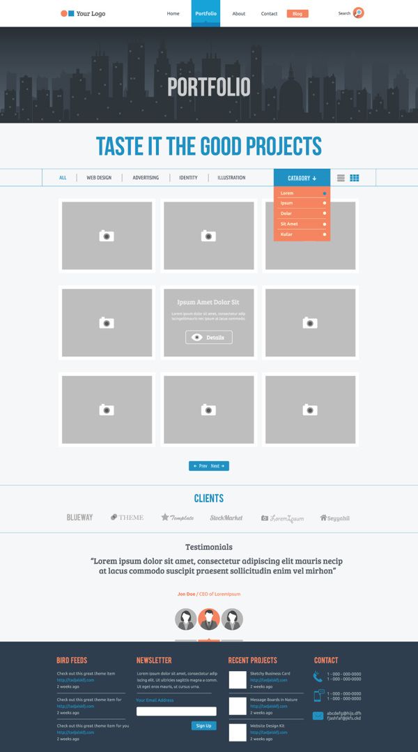 Detail Flat Ecommerce Template Nomer 26