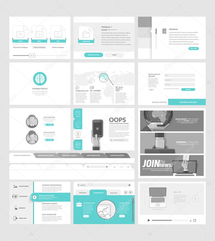 Detail Flat Ecommerce Template Nomer 37