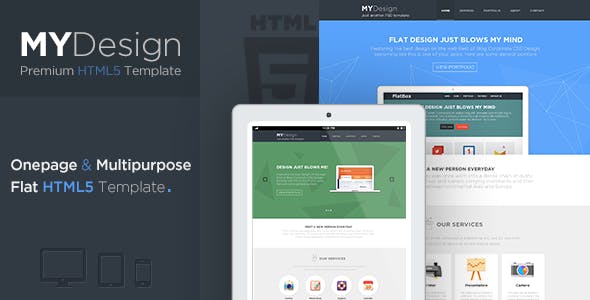 Detail Flat Html Template Nomer 9