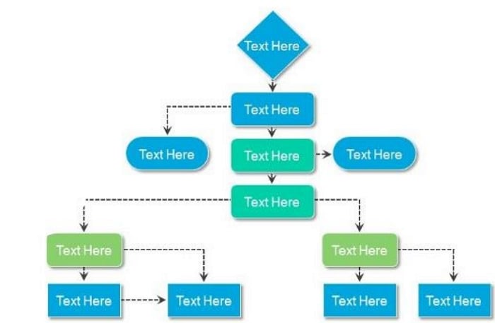 Detail Flow Chart Template Powerpoint Free Download Nomer 13