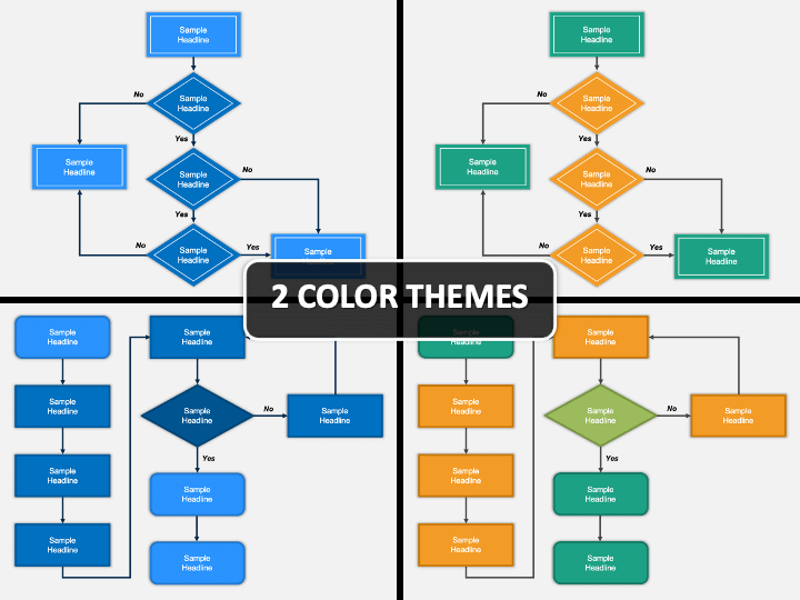 Detail Flow Chart Template Powerpoint Free Download Nomer 22