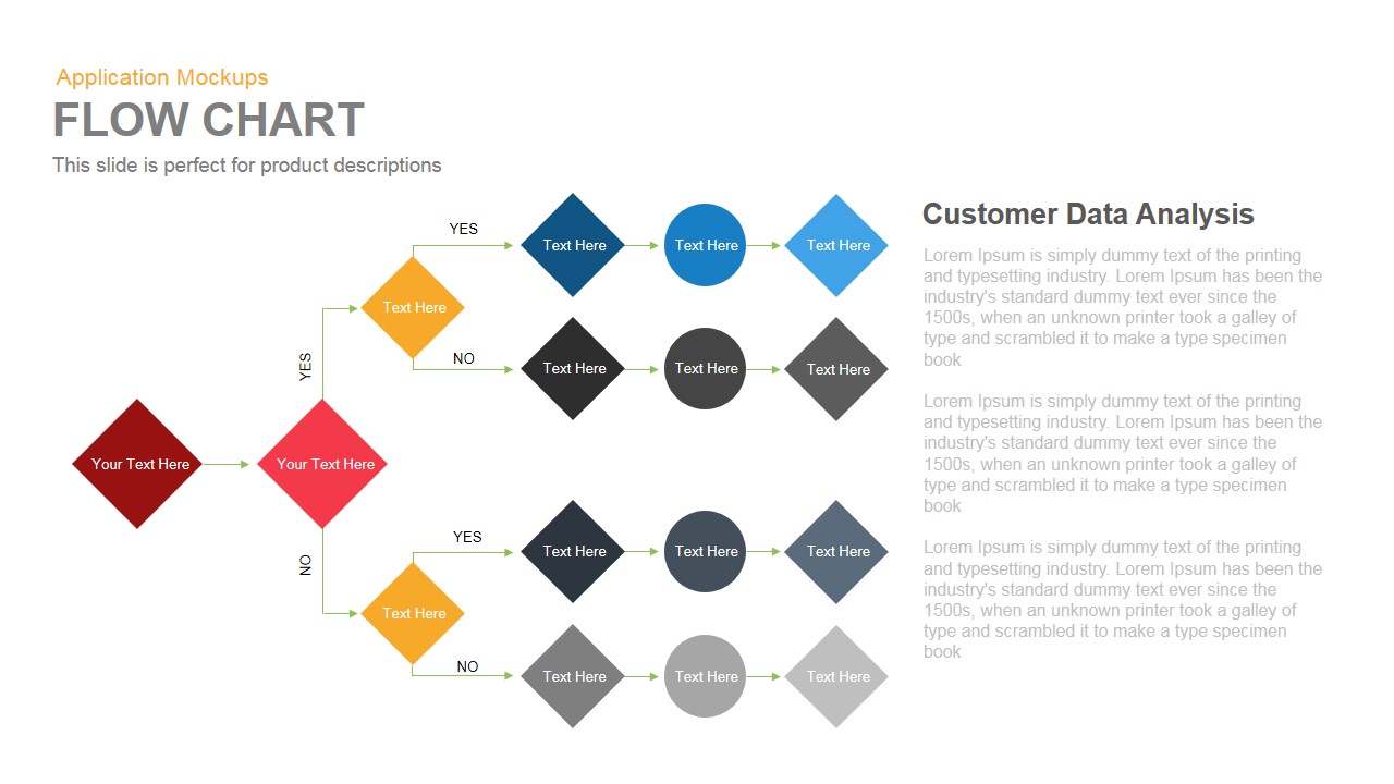 Detail Flow Chart Template Powerpoint Free Download Nomer 23