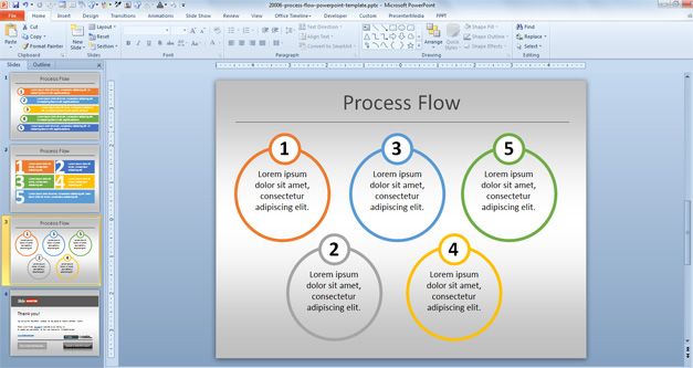 Detail Flow Chart Template Powerpoint Free Download Nomer 55