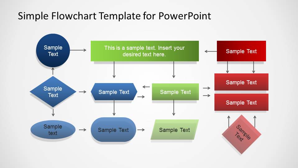 Detail Flow Chart Template Powerpoint Free Download Nomer 8