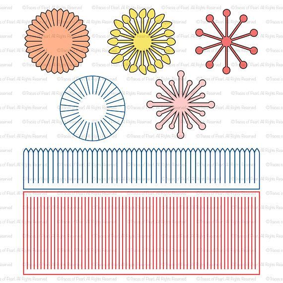 Detail Flower Center Template Nomer 25