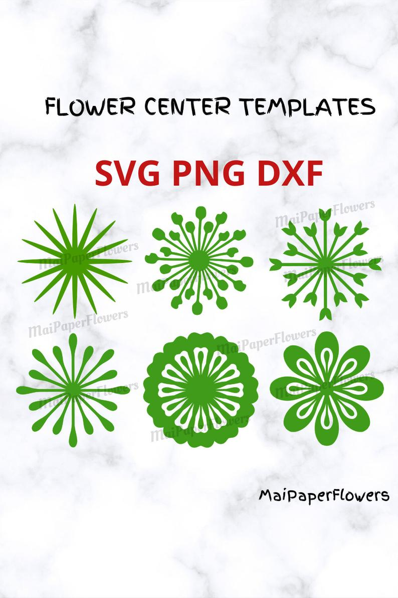 Detail Flower Center Template Nomer 38