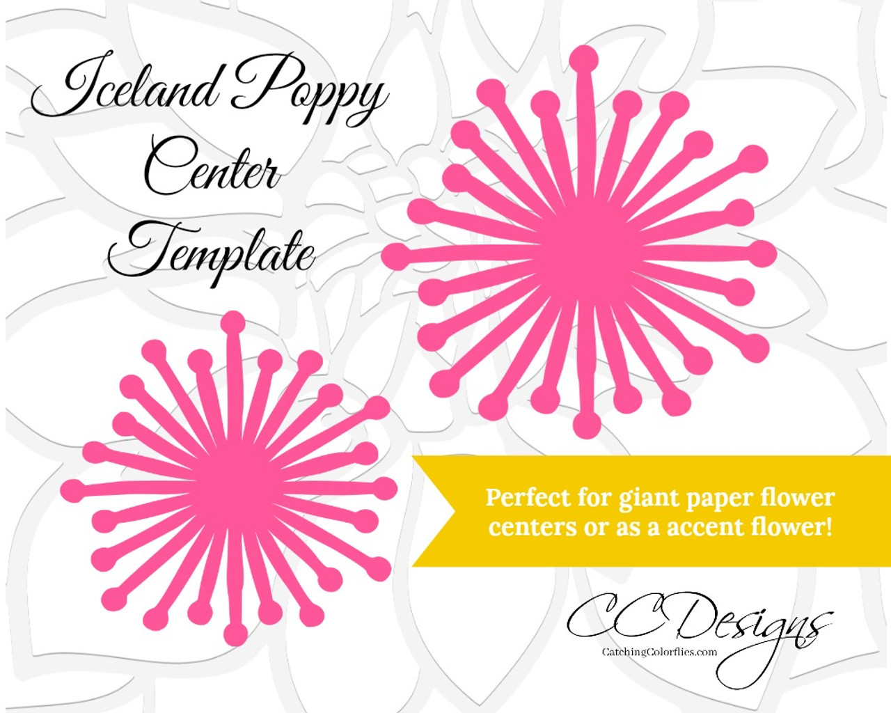 Detail Flower Center Template Nomer 39