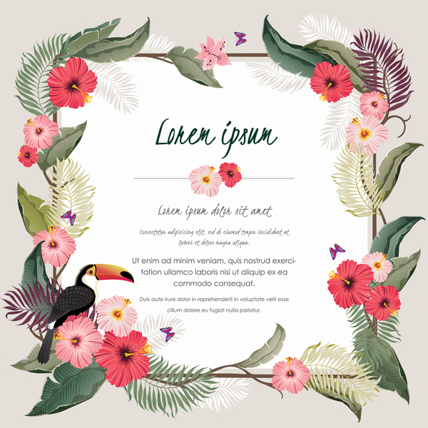 Detail Flower Invitation Card Template Nomer 17