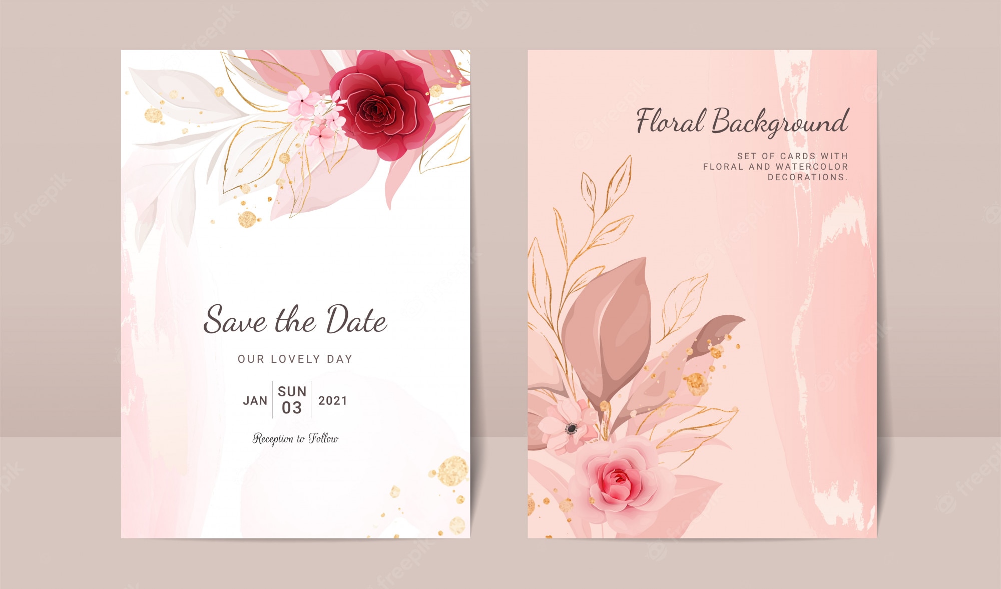 Detail Flower Invitation Card Template Nomer 32