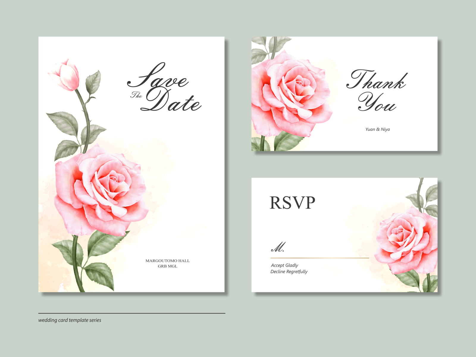 Detail Flower Invitation Card Template Nomer 38