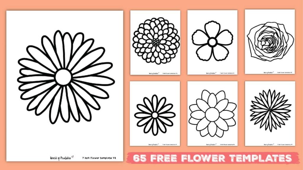 Detail Flower Pattern Template Nomer 15