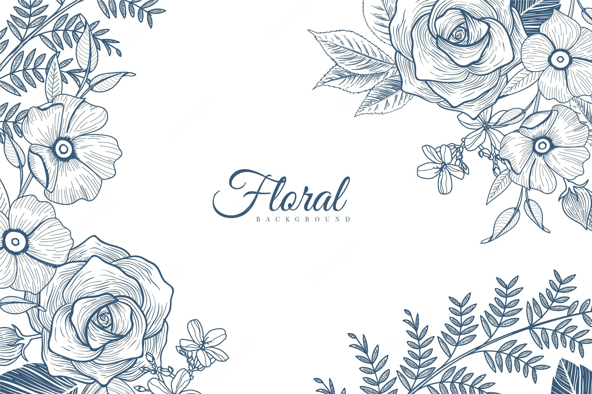 Detail Flower Pattern Template Nomer 30