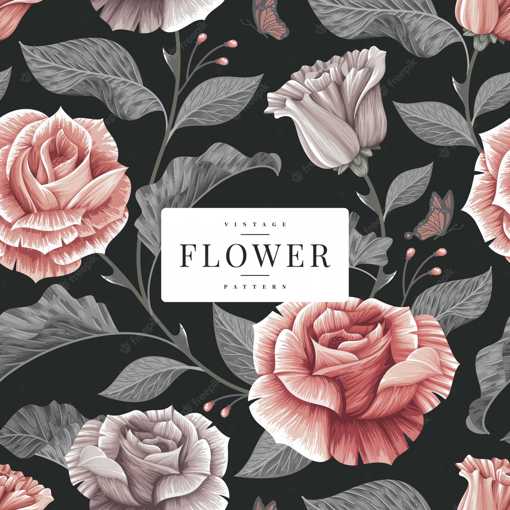 Detail Flower Pattern Template Nomer 39