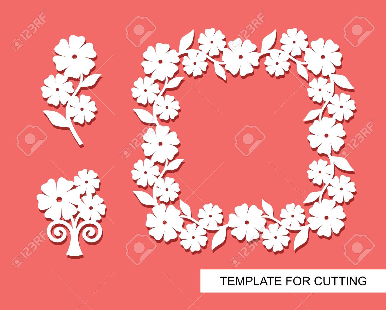Detail Flower Pattern Template Nomer 46