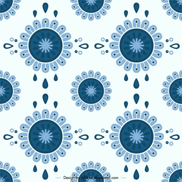 Detail Flower Pattern Template Nomer 49