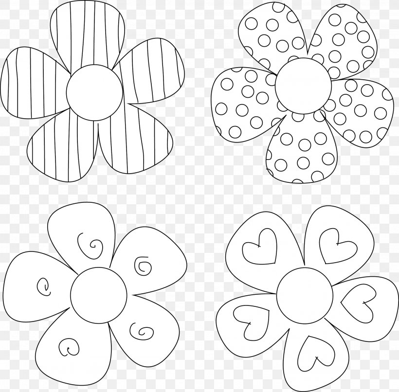 Detail Flower Pattern Template Nomer 52
