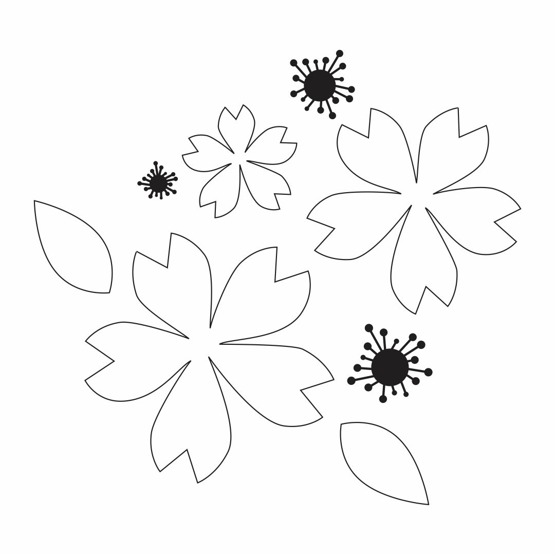 Detail Flower Pattern Template Nomer 10