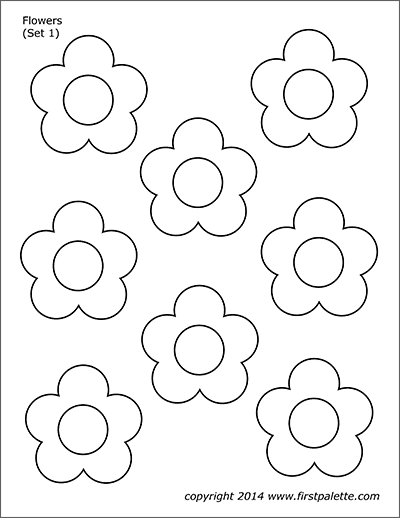 Detail Flower Pattern Template Printable Nomer 15