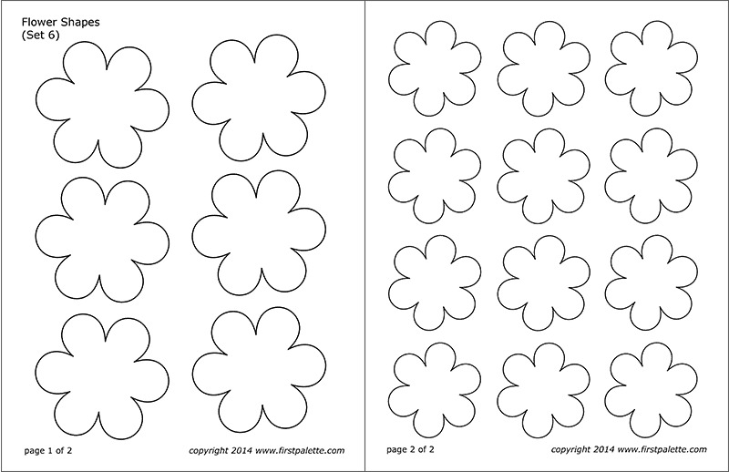 Detail Flower Pattern Template Printable Nomer 17