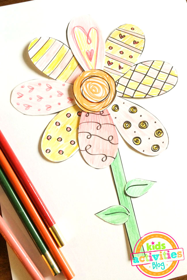 Detail Flower Pattern Template Printable Nomer 20
